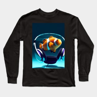 Clownfisch Headphones Long Sleeve T-Shirt